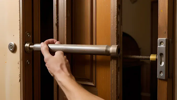 Massive Bolt Removed with Undressing Tool, Door Revealed
