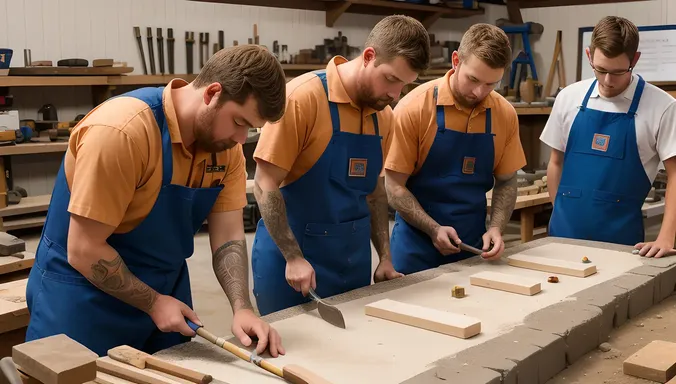 Master Stone Carver Brings New Design to Life