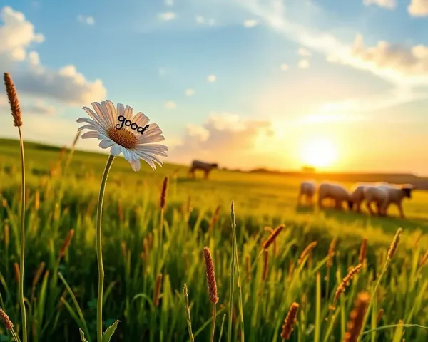 Meadow Sunrise Good Morning WhatsApp Free HD Image Download