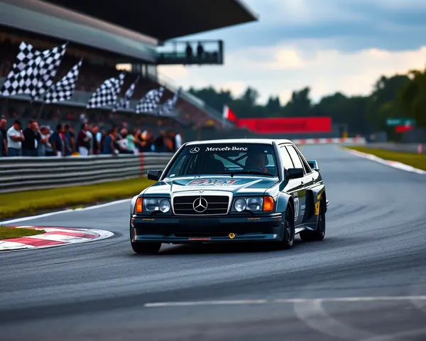 Mercedes-Benz 190E Racing Car Track 4K iPhone Wallpaper