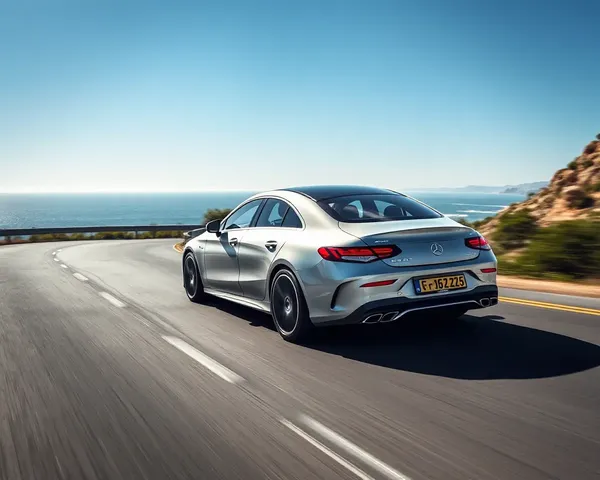 Mercedes-Benz CLA Coupe Coastal Road 4K iPhone Wallpaper