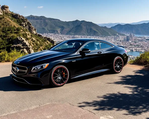 Mercedes-Benz S-Class Coupe on Mountain Road 4K Wallpaper