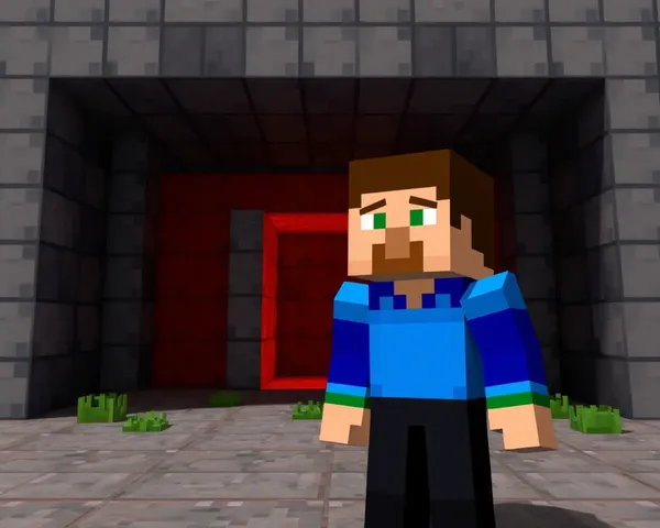 Minecraft Steve Faces Concerns at Nether Portal Entrance