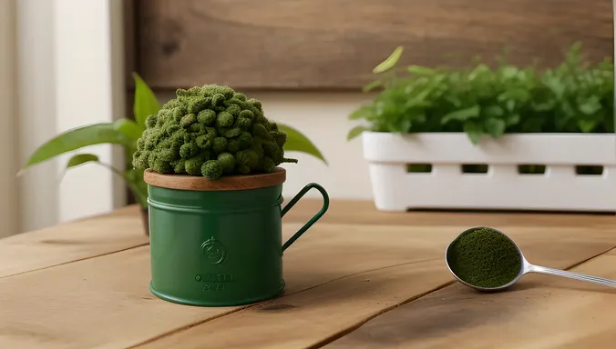 Miniature Chlorella Plant with Watering Accessories