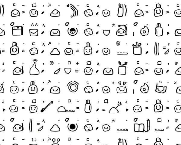 Minimalist Black Doodle Wallpaper with Simple Shapes Lines