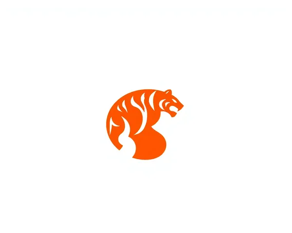 Minimalist Circular Shiv Sena Tiger Logo Design