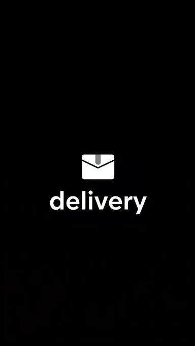 Minimalist Delivery Icon with Subtle Gradient Effect