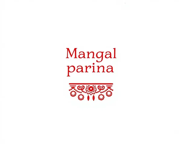 Minimalist Design of Simple Mangal Parinay Patrika on White Background