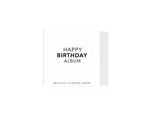 Minimalist Geometric Birthday Album with Bold Font