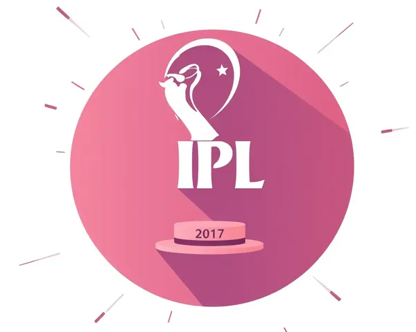 Minimalist IPL Trophy Design with Simple Shape and Color