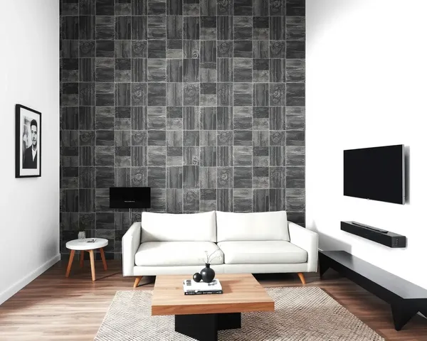 Minimalist Interior Design with Mangalore Tile Accent Wall
