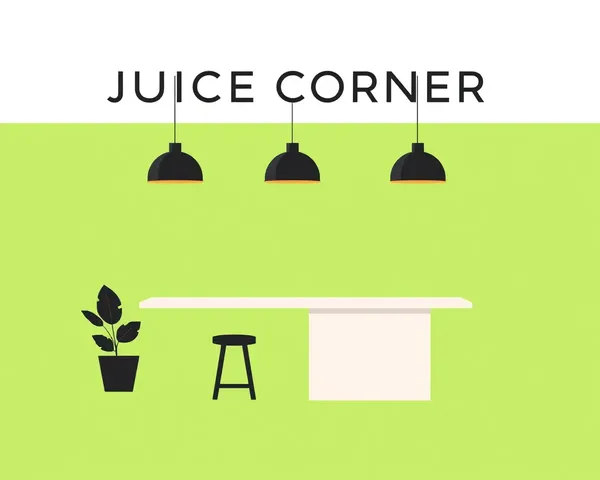 Minimalist Juice Corner Flex Design with Bold Typography