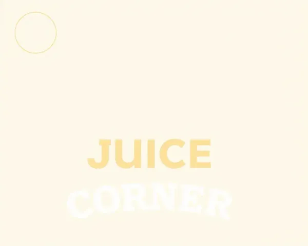 Minimalist Juice Corner Flex Design with Clean Typography