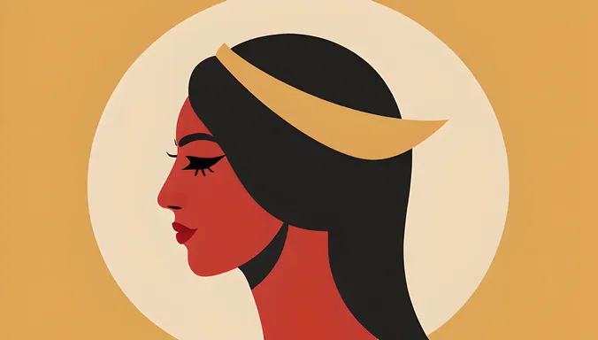 Minimalist Kaliamman Profile with Clean Lines and Bold Shapes