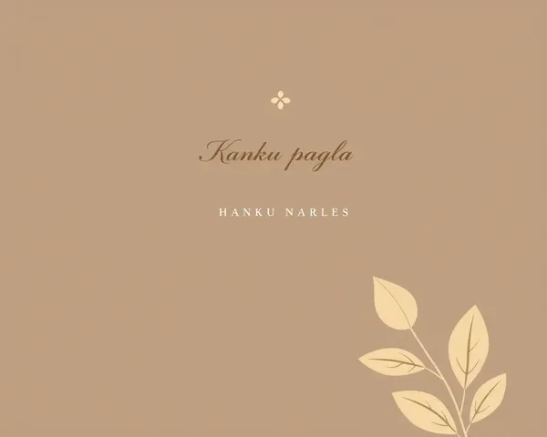 Minimalist Kanku Pagla Invitation Card Design