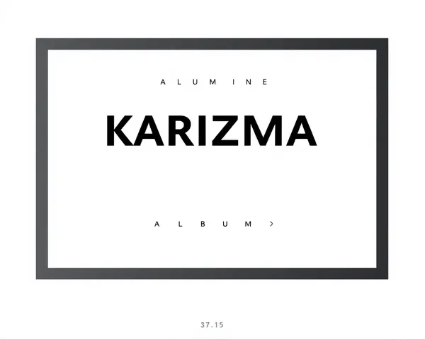 Minimalist Karizma Album Frame with Bold Font