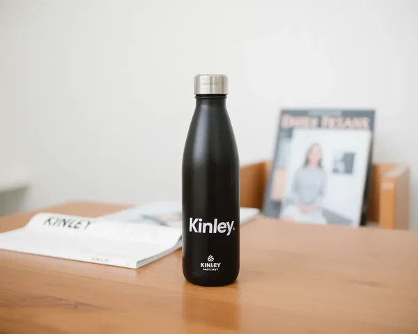 Minimalist Kinley Water Bottle in Simple Coffee Table Setting