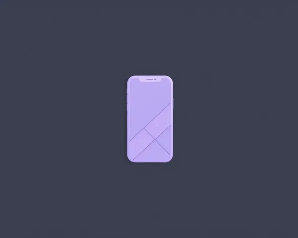 Minimalist Lavender iPhone with Geometric Pattern