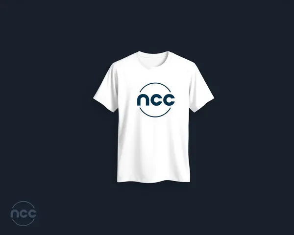 Minimalist NCC Logo on White T-Shirt Design