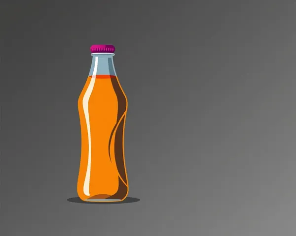 Minimalist Pani Bottle Illustration with Bold Lines