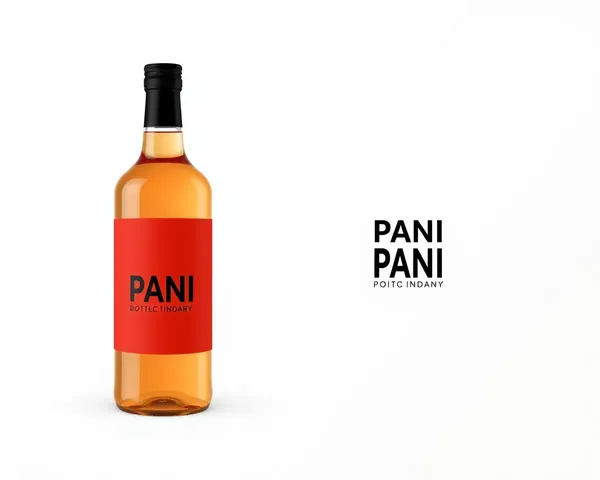 Minimalist Pani Bottle Label Design Concept