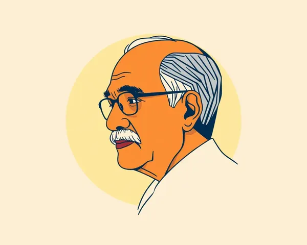 Minimalist Profile of Dr. Radhakrishnan with Intellectual Aura