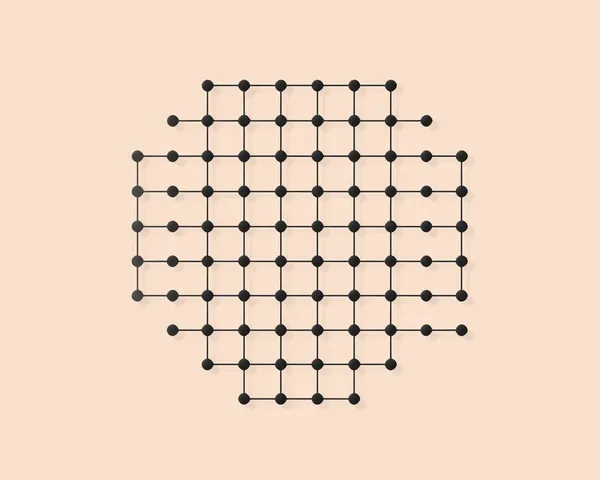 Minimalist Rashi Mesh Pattern in 2D Illustration Design