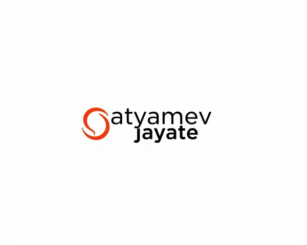 Minimalist Satyamev Jayate Logo Design on White Background