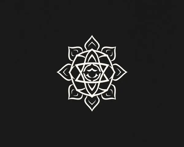 Minimalist Shanku Chakra Namam Design for Modern Decor.