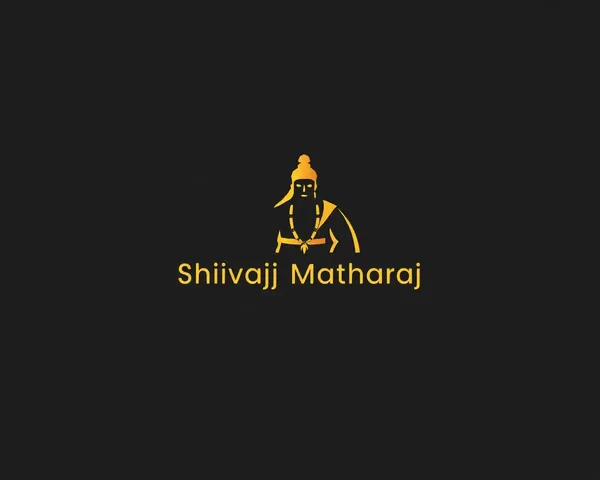 Minimalist Shivaji Maharaj Logo in Modern Font