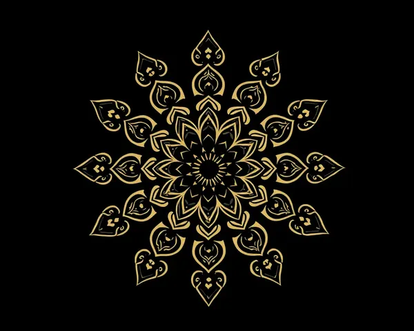 Minimalist Shubh Ravivar-Inspired Mandala with Traditional Patterns