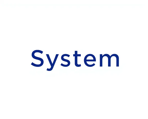 Minimalist System Flag with Modern Font