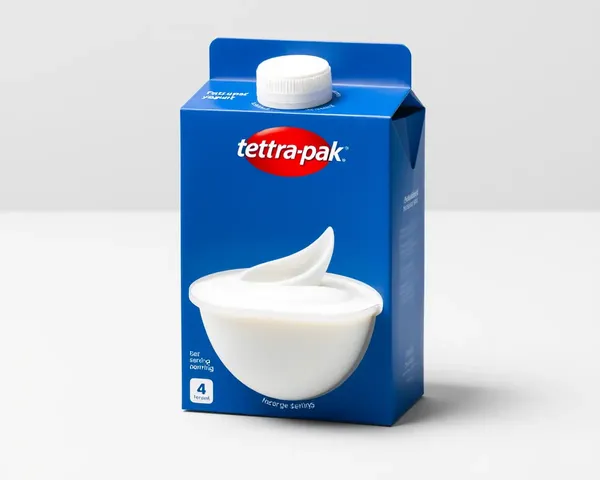 Minimalist Tetra Pak Packaging for Single Yogurt Serving
