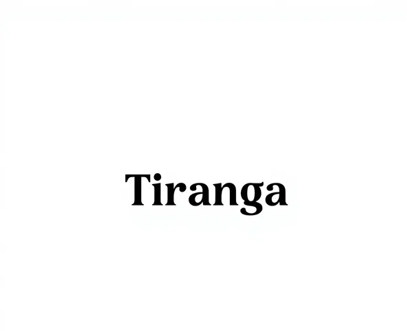 Minimalist Tiranga Design on Simple White Background