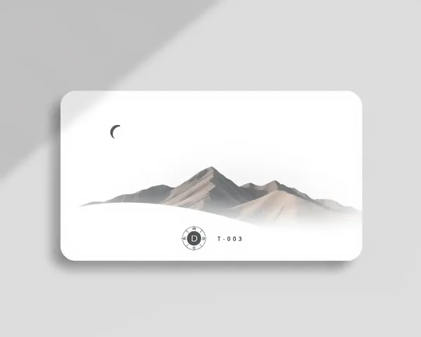 Minimalist Udghatan Card with Serene Landscape Design