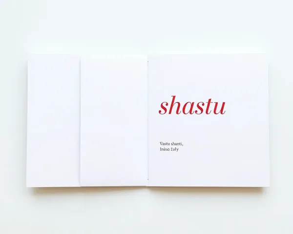 Minimalist Vastu Shanti Invitation Card Design