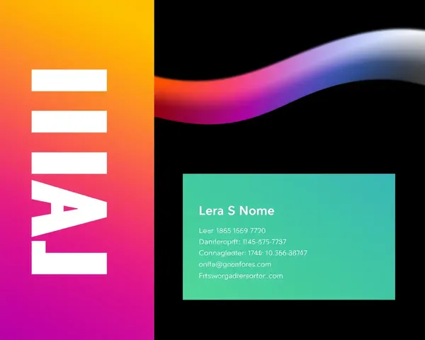 Minimalist Visiting Card with Bold Font