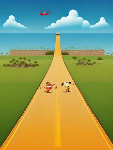 Miramar Map Filled with Cartoon Characters in Action