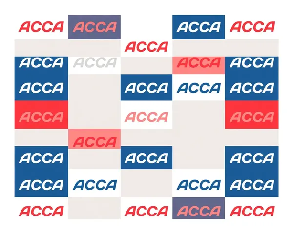 Modern ACCA Logo Pattern in Neutral Background