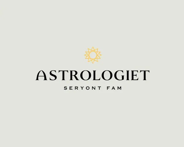 Modern Astrologer Visiting Card with Bold Sans-Serif Font