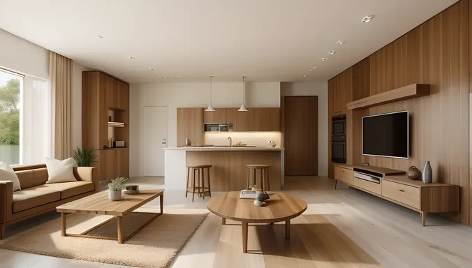Modern Buke Focal Point in Minimalist Interior Design