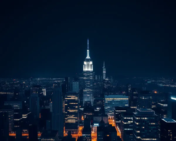 Modern City Skyline Amoled Wallpaper at Night Design