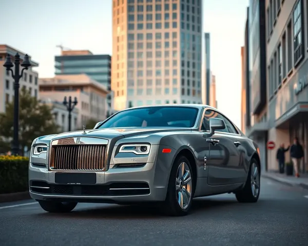 Modern City Street Rolls-Royce Wraith Luxury Parking Spot