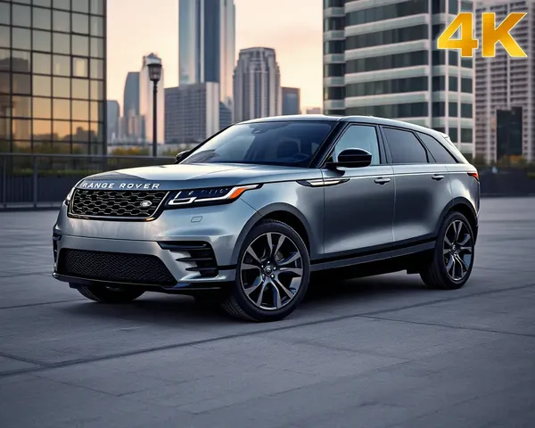 Modern Cityscape Background for Range Rover Velar Exterior Design Wallpaper