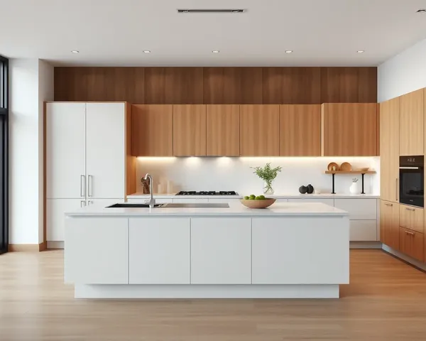 Modern Farnichar Tebal Island Kitchen Design Minimalist Style