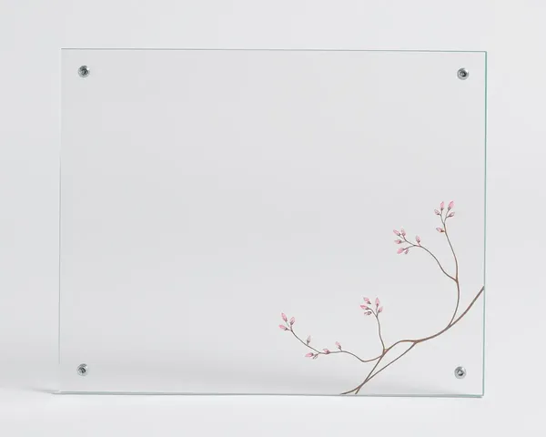 Modern Glass Frame Offers Simple yet Elegant 1st Anniversary Display