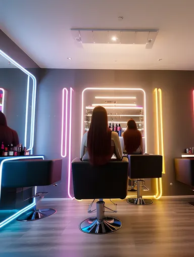 Modern Ladies Salon with Futuristic Feel and Avant-Garde Hairstyles