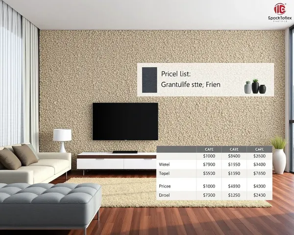 Modern Living Room with Unique Granule Texture