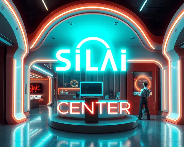 Modern Poster for Tech-Savvy Silai Center with Futuristic Design