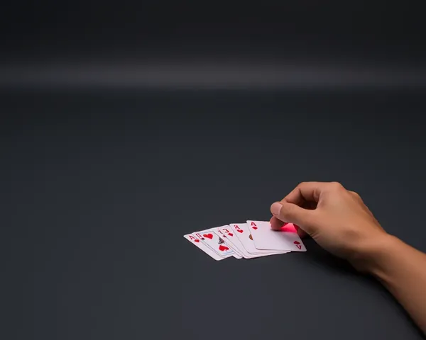 Modern Rummy Game on Dark Gray Background with Neon Cards